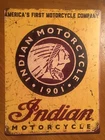 Tin Sign Vintage Indian Motorcycles 1901
