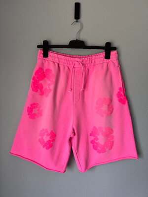 Denim Tears Mono Wreath Sweat Shorts - Size Medium - Pink - NEW | eBay