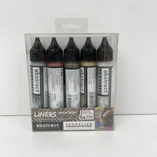 Sennelier Abstract Liners Heavy Body Metallics 27ml 0.9 fl oz Set of 5 New