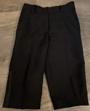 Nautica Boys Black Dress Pant Sz 5 GUC Waist 20  Inseam 11.5  May Been Altered
