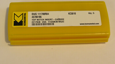 5 ) KENNAMETAL TOP NOTCH CARBIDE INSERTS (DWG 111788R04)  (45780186)  (2217646 0
