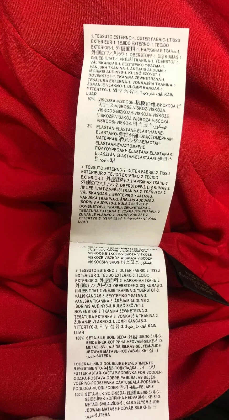 Abito rosso impreziosito Versace nuovo 40 4