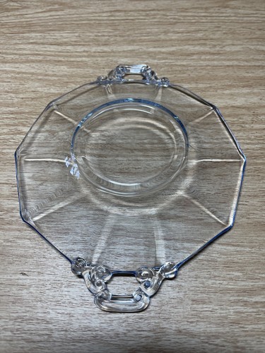 Vintage Cambridge Decagon Willow light  Blue  EUC  ornate 8" small platter tray - Picture 5 of 6