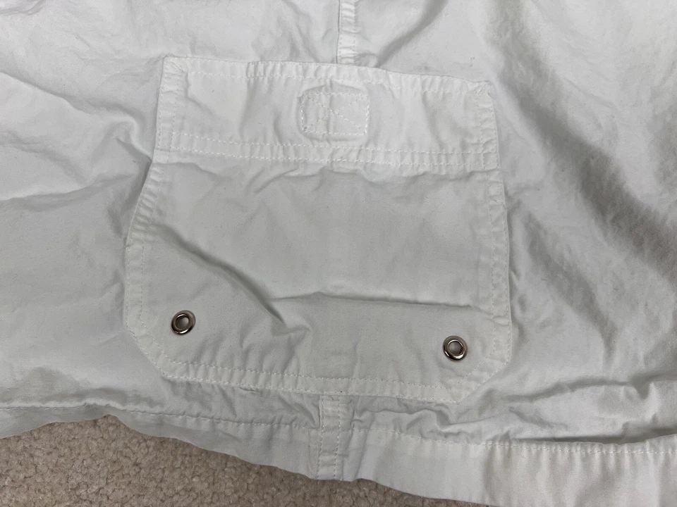 Pantalones Cortos Ralph Lauren Para Mujer Blanco Carga Chino Algodón Preppy Informales Damas Foto 4 de 4