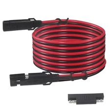 SAE to SAE Extension Cable 16AWG - 12FT SAE Cable Battery Charger Extension C...