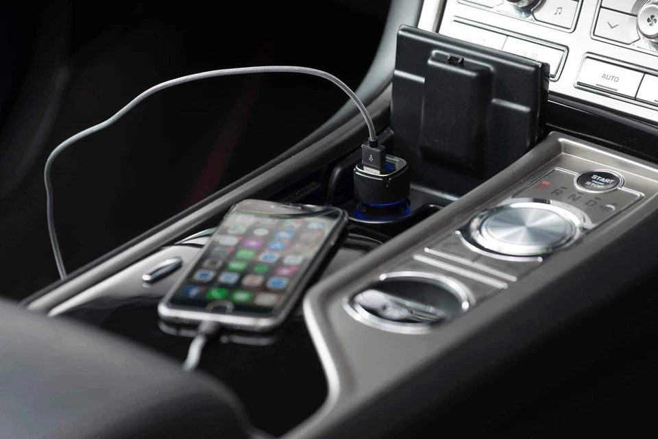 Transmitter Bluetooth Für Auto 2 USB Ports Ladegerät Universal PKW Digital F209 - Bild 3 von 4