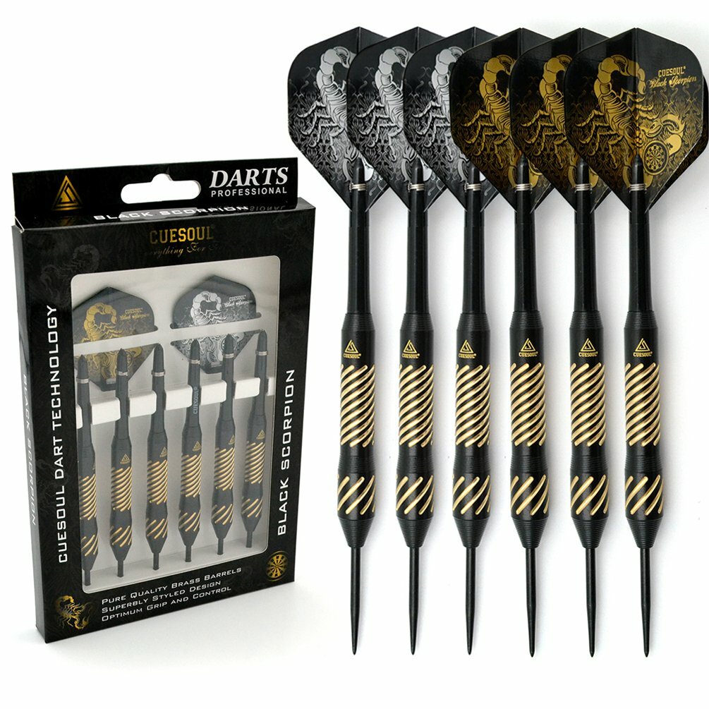 CUESOUL 2 Sets 24 Grams Black Scorpion Steel Tip Dart | eBay