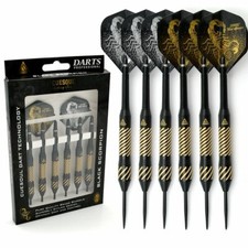 CUESOUL 2 Sets 24 Grams Black Scorpion Steel Tip Dart