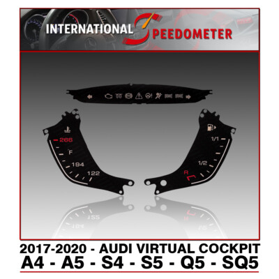 Virtual Cockpit Faceplates Fits a 2017 to 2020 Audi A4, A5, S4, S5, Q5 & SQ5