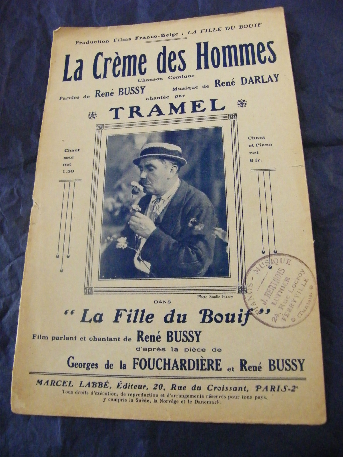 Partition The Cream Of Men Tramel 1931 Music Sheet