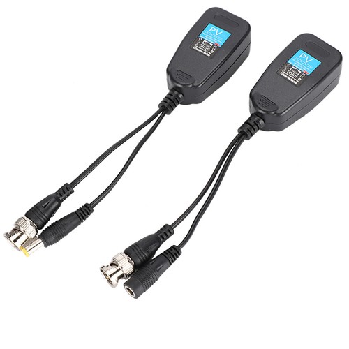2X BNC to RJ45 DC Connector Passive Video Balun Transceiver CAT5 for CCTV Camera - Picture 17 of 18