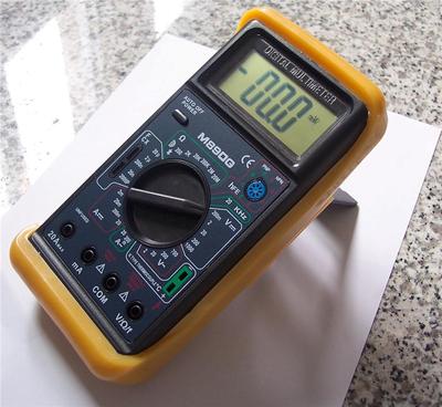 Digital Ammeter DMM W/Capacitor Tester+Type K Thermocouple+Test Leads HVAC+ Tool