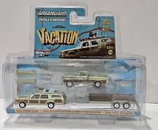 Greenlight 1:64 Hitch & Tow Die-Cast Vacation 1972 F100 1979 Wagon Queen Flatbed