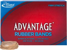 Alliance Rubber 26145 Advantage Rubber Bands Size #14, 1 lb Box Contains Approx.