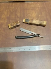 Clauss straight razor Vintage Shaving Knife  FREMONT .C. U.S.A.