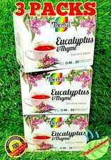 75 Tea bags Eucalyptus & Thyme Tea / Te de Eucalipto Y Tomillo 3 boxes