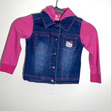 Princess By Hello Kitty Girls Size 4 Embellished Jean Blue Denim Jacket