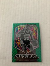 Magic Johnson 2019-20 Mosaic Old School Green Prizm Card #16