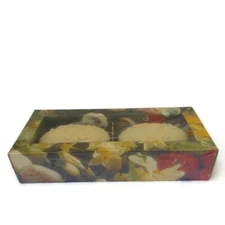 Scented 2 Bars Boxed Floral Embossed Decorative Soap Display