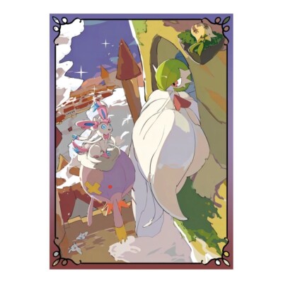 gardevoir card sleeve Trading Pokemon CCG Card Sleeves 66X91mm Iridescent Standard Size and Kirlia Trading Card Pokemon Gardevoir CCG