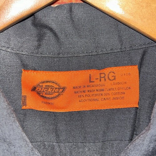 Sin City Motorsport Large Dickies Button Up Gray Shirt ~ Mechanic Style - Picture 3 of 13