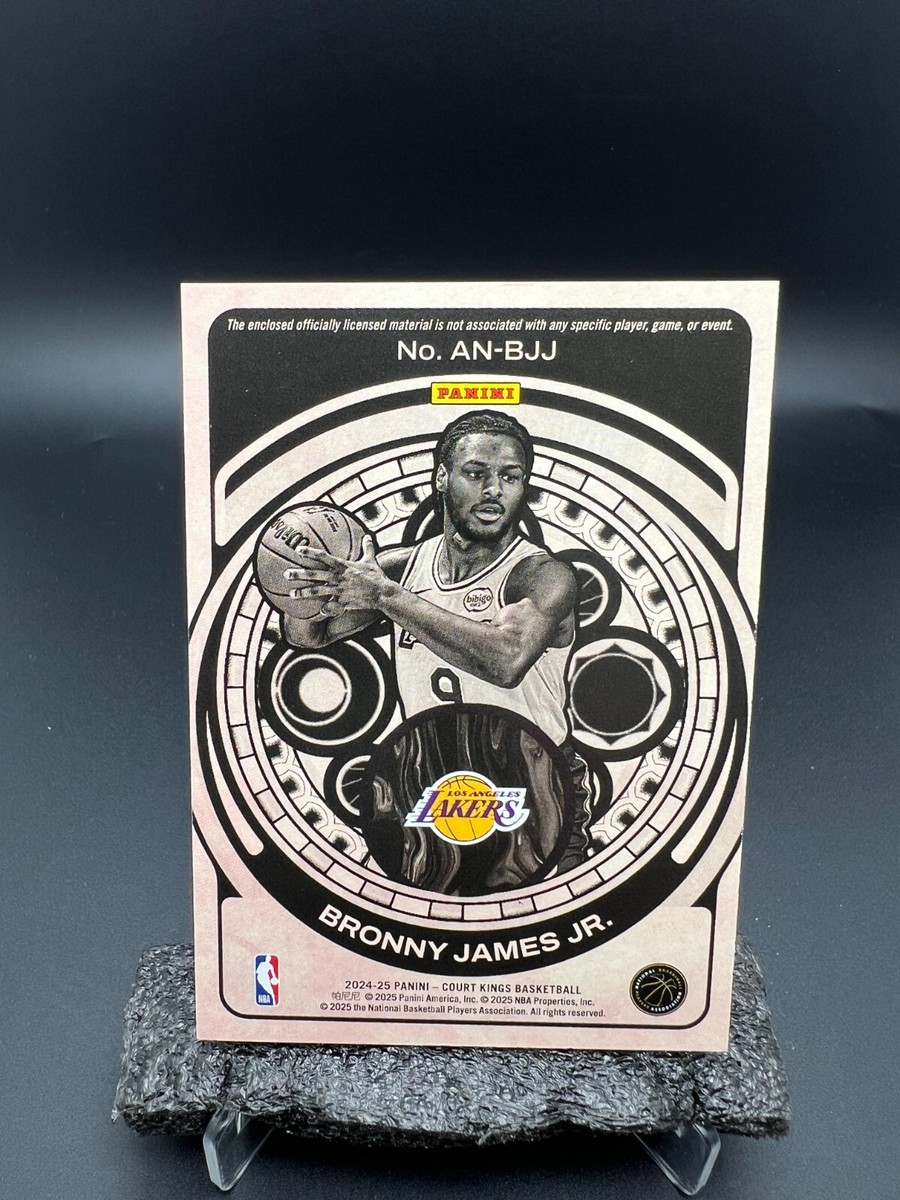 2024-25 Panini Court Kings Bronny James Jr Art Nouveau Patch #6066