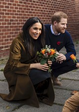 Massimo Dutti_worn By Megan Markle_toffee Brown Long Wool Coat Belt Uk6 Eu34 Xs
