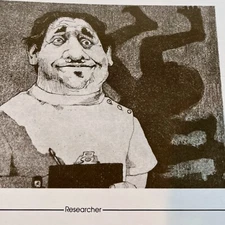 Charles Bragg Vtg Print Medicine Research Hospital Student Scientist Dr Sardonic