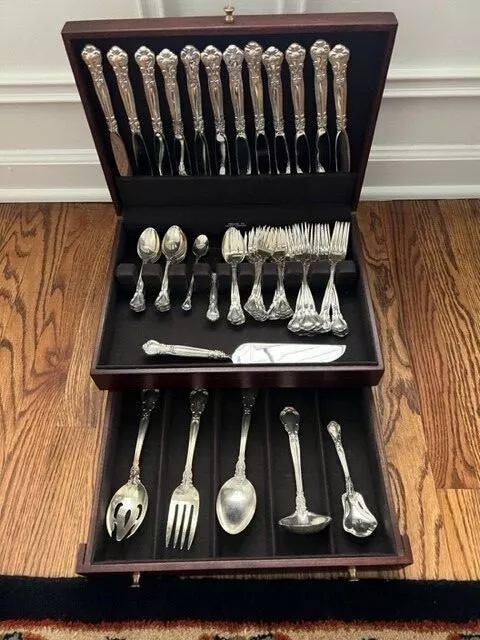 Chantilly by Gorham Sterling Silver Flatware Set for 12 Service 58