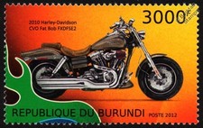 2010 HARLEY DAVIDSON CVO FAT BOB FXDFSE2 Motorbike Stamp (2012)