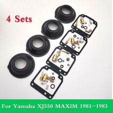 Kit de reparación de reconstrucción de carburador 4x con diafragma de vacío para Yamaha XJ550 81-83