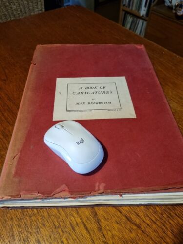 A book of Caricatures By Max Beerbohm. Loose leaves. HB DJ 1st edition 1907 - Picture 2 of 24