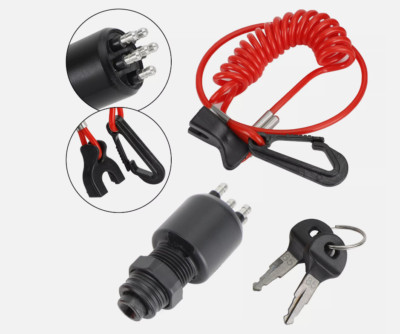 Evinrude Clip & Schlüsselband 2 Zinken Zündschalter & Schlüssel - BRP-5005801