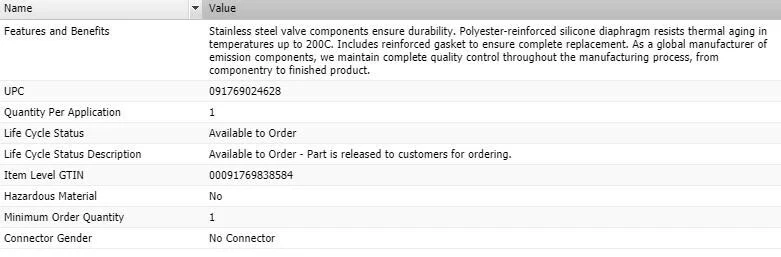 EGR Valve Standard for 1989-1991 CHEVROLET V3500 V8-5.7L - Image 4 of 4