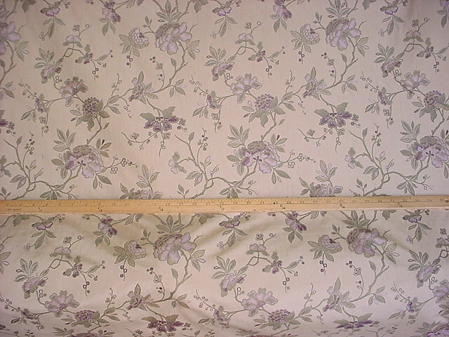 Tela de tapicería brocado floral púrpura Daulton 14-3/4Y Kravet Couture 24163 Foto 2 de 4