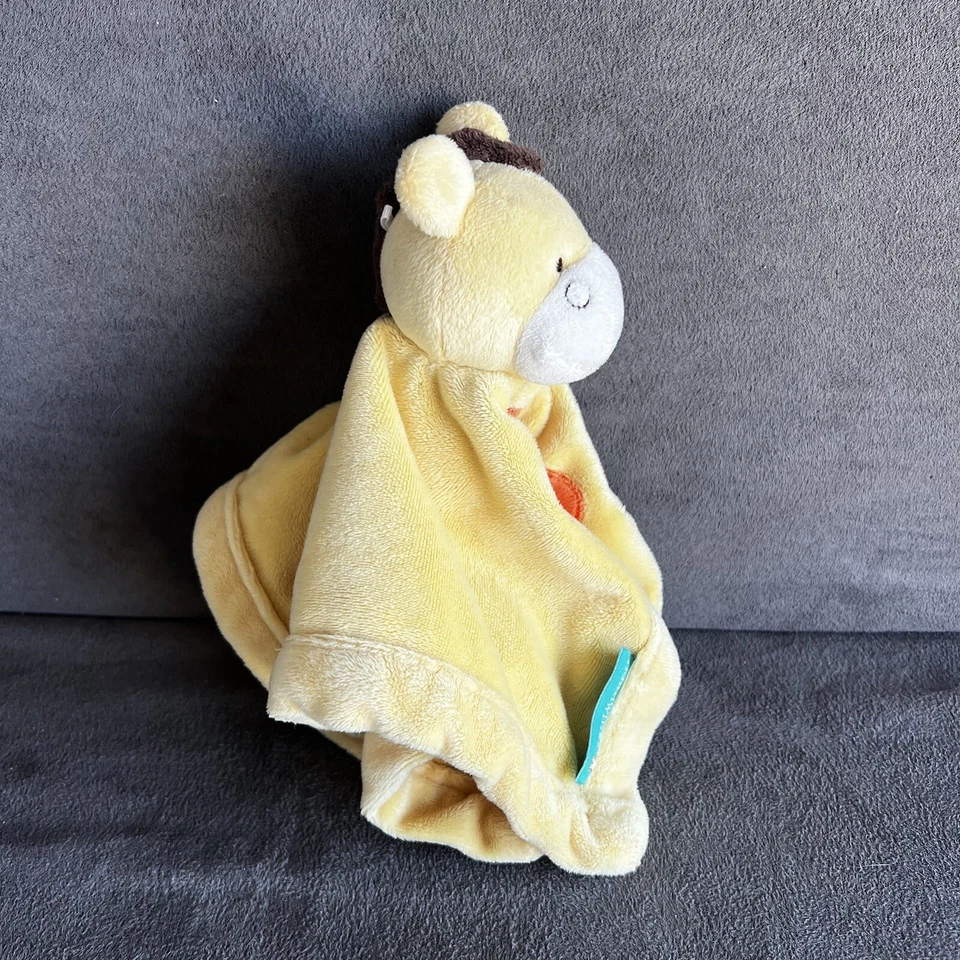 Manta de seguridad para bebé de felpa Tiddliwinks amarillo naranja jirafa Lovey usada en excelente estado Foto 3 de 4