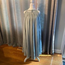 Free People Mancora Summer Sleeveless Midi Dress Light Blue 23384