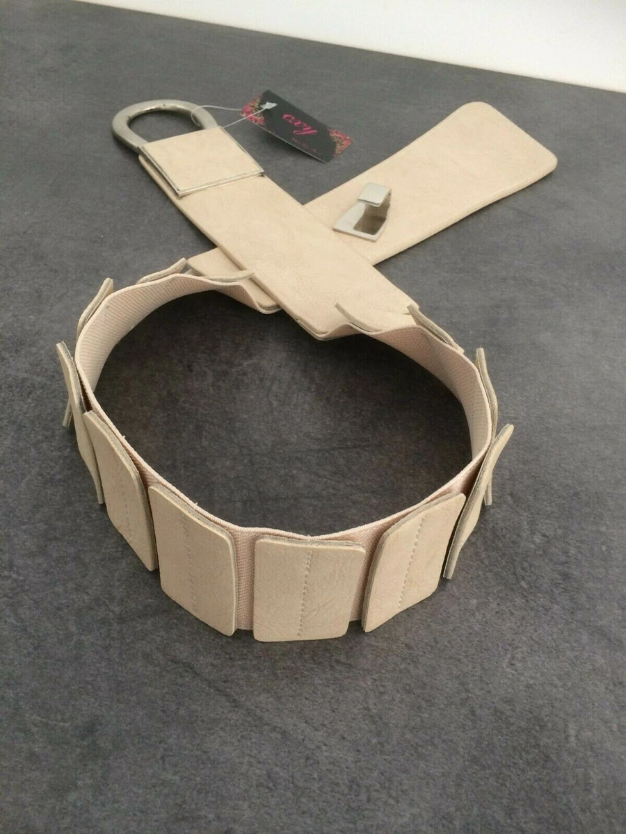 Ceinture hot sale large beige