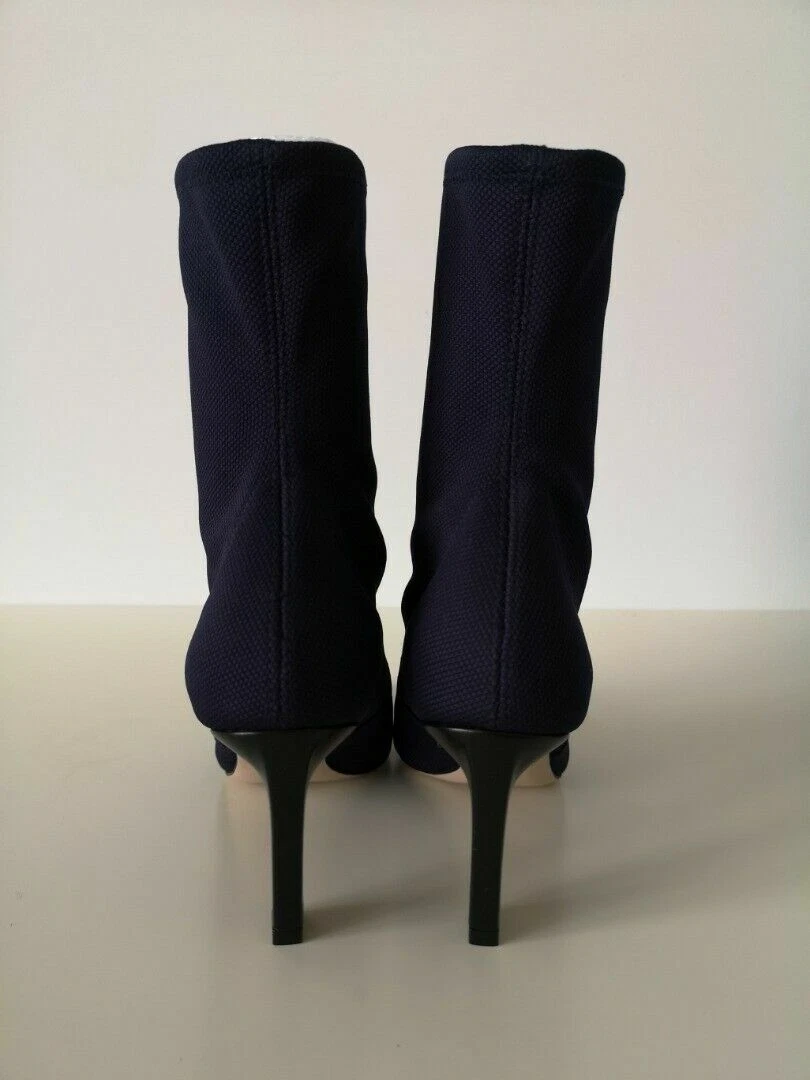 NIB STUART WEITZMAN Portofino Etna Rapture 75 Boots Booties Shoes 6 Navy Blue
