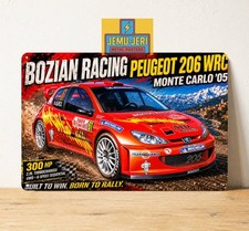 Peugeot 206 Wrc Monte Carlo 2005 Car Metal Poster Tin Sign 20x30cm