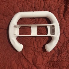 Nintendo Wii Racing Steering Wheel Controller Holder - White