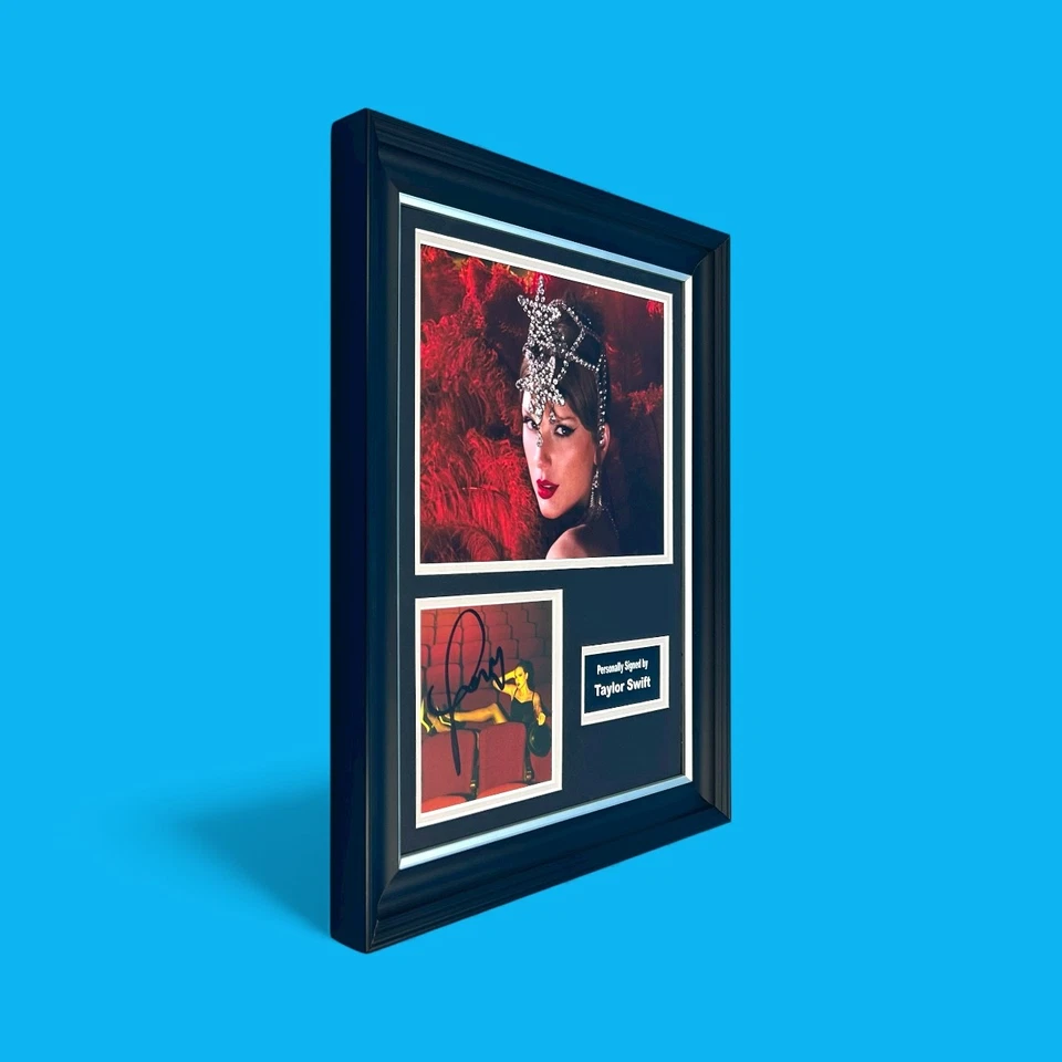 Taylor Swift SIGNED The Life of A Showgirl Framed Photo Display & COA Autograph - Image 3 of 4