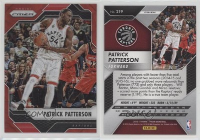 2016-17 Panini Prizm Ruby Wave Prizm Patrick Patterson #219