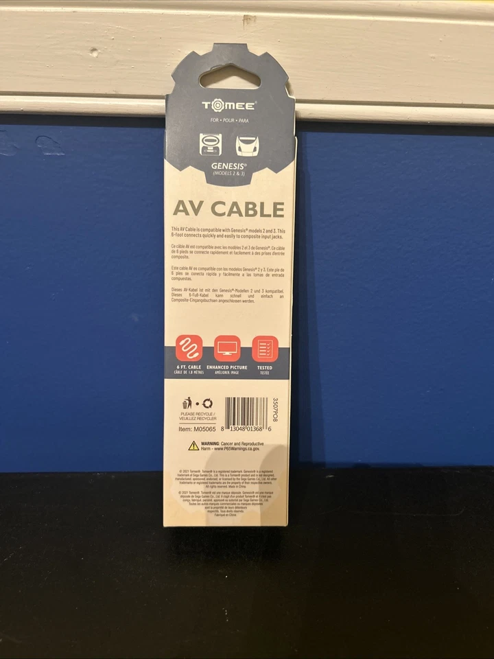 Tomee AV Cable for Sega Genesis 3/ Genesis 2 - Image 2 of 2