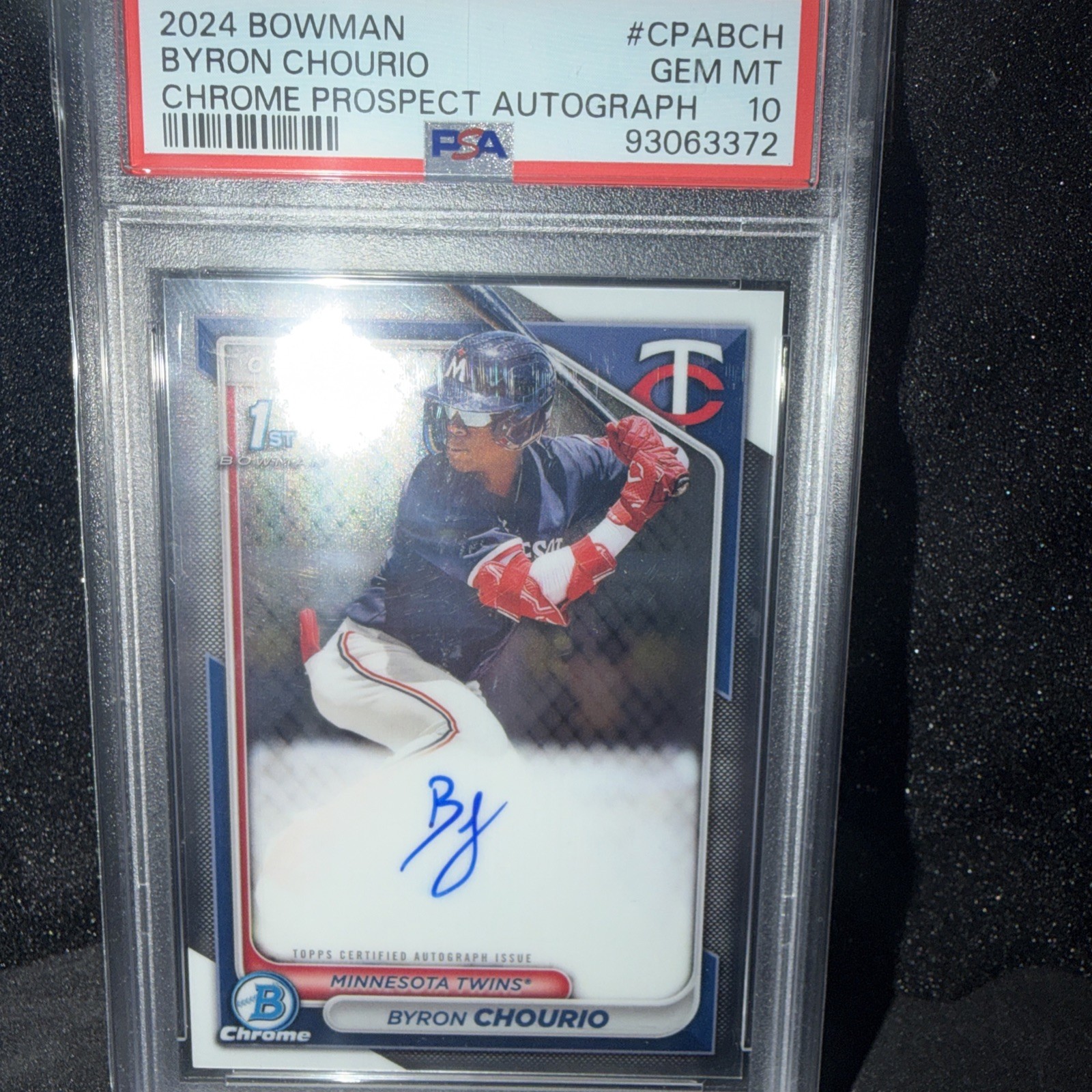 2024 Bowman Byron Chourio Auto Chrome 1st Prospect