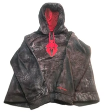 Kryptek Hoodie Mens L Grey Camo Typhoon Embroidered Helmet Tactical Pullover