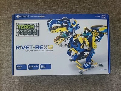 Elenco Teach Tech RIVET-REX12 Solar Hydrolic Robot. Brand New In Box
