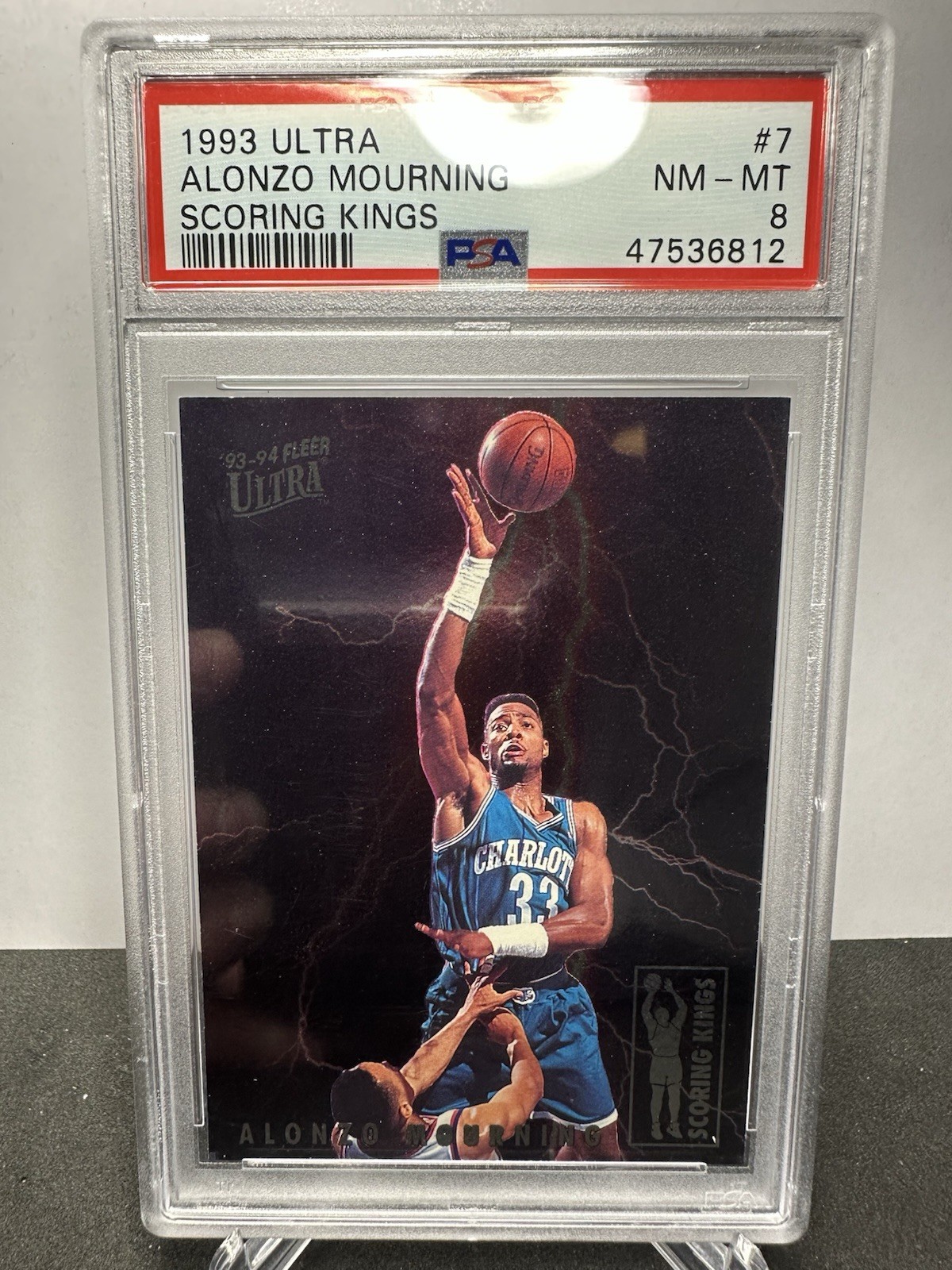 1993-94 Fleer Ultra Scoring Kings Alonzo Mourning #7 PSA 8 HOF
