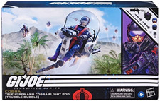 TELE-VIPER & COBRA FLIGHT POD Trubble Bubble GI JOE CLASSIFIED 79