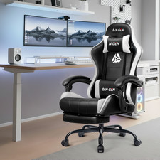 N-GEN GAMING Video Gaming Chair with Footrest Lumbar Support for Home Office